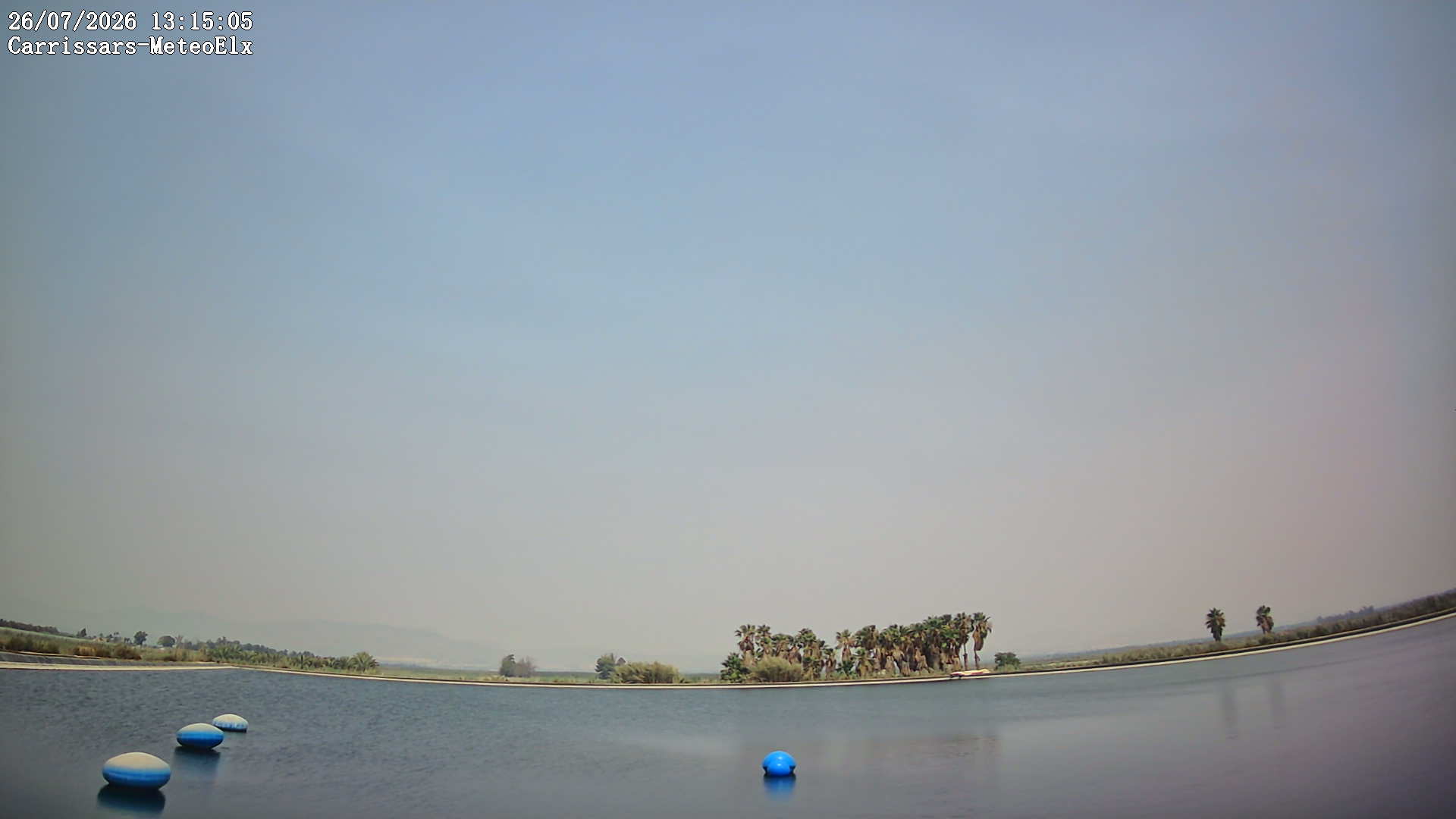 Visibilidad muy reducida por el humo desde el observatorio de Carrissars