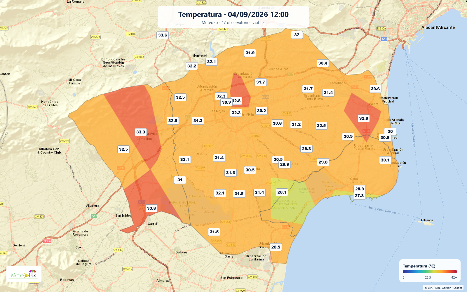 La Màquina del Temps de MeteoElx reconstruint la temperatura del Baix Vinalopó